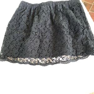 Mini skirt navy eyelet  Abercrombie